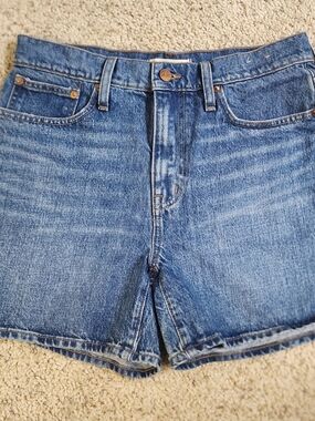 Madewell Relaxed Mid-Length Denim Shorts 100% Cotton